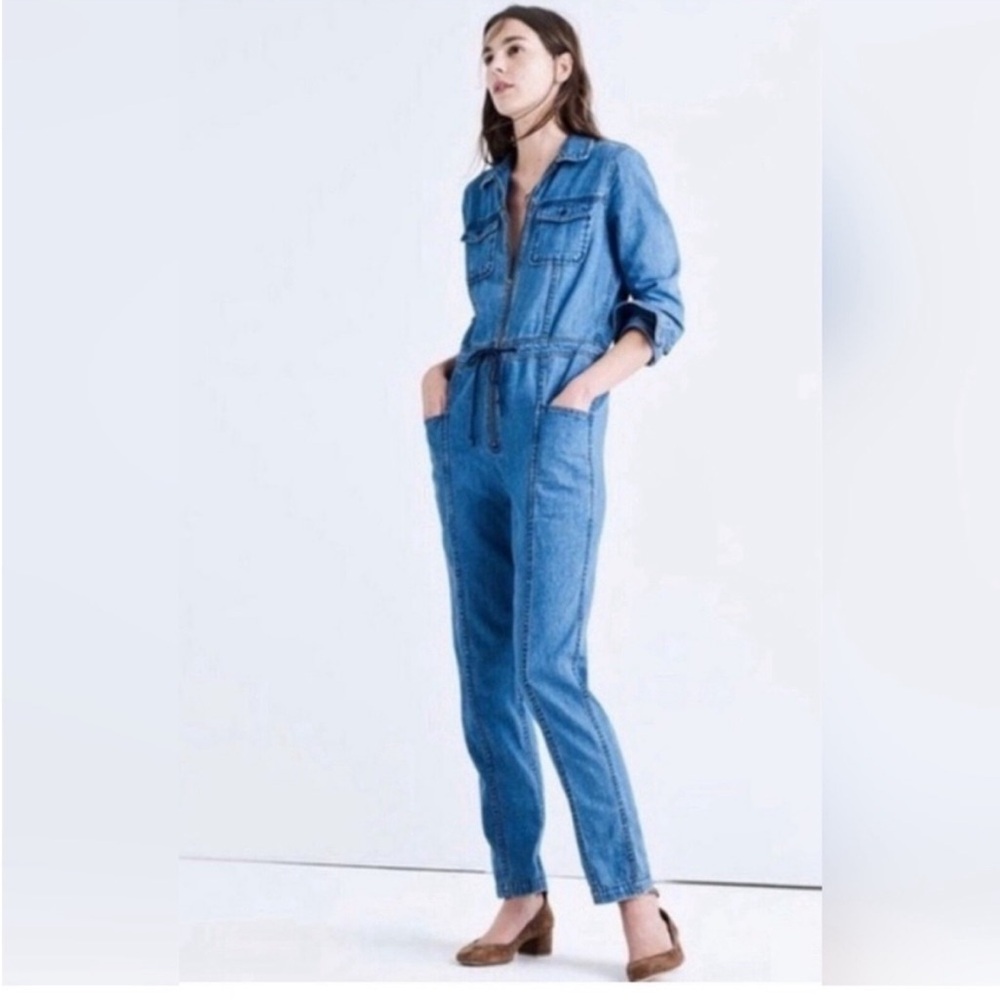 Madewell x Goop denim jumpsuit